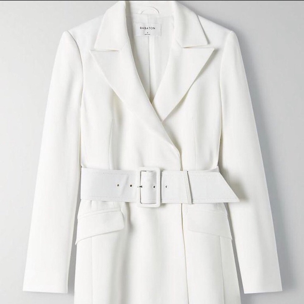 Aritzia Mini Blazer Dress White sz 8